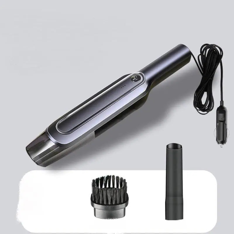 Sleek Gray and Black Cordless Handheld Vacuum Cleaner