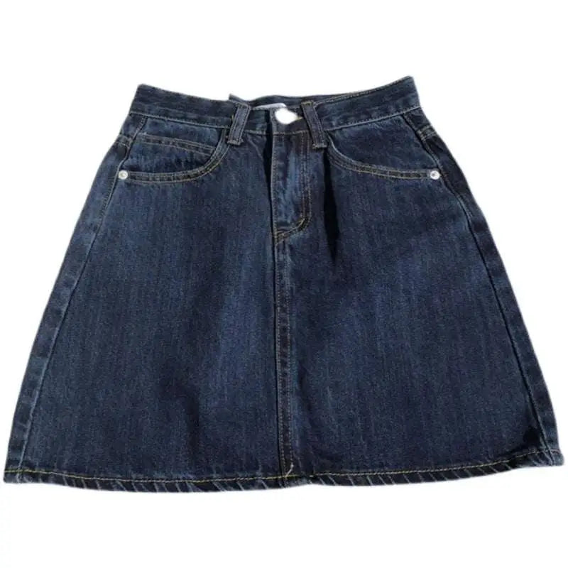 Small Denim Skirt in Summer Dark Blue