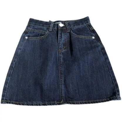 Small Denim Skirt in Summer Dark Blue