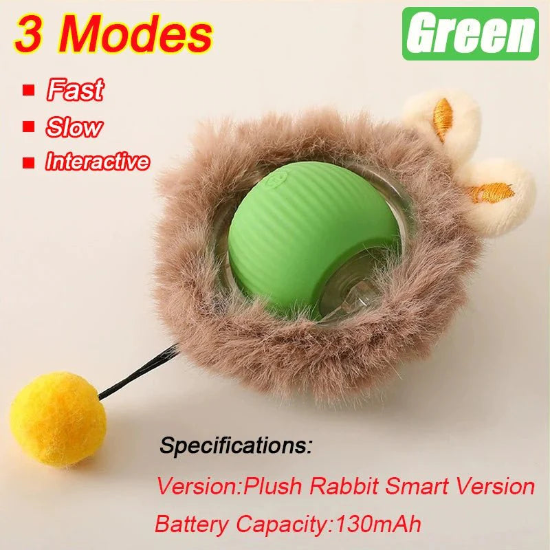 Smart Interactive Cat Ball – Automatic Rolling Rechargeable Toy