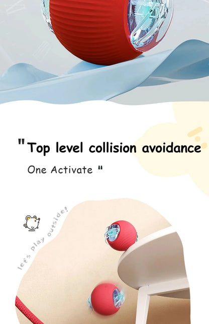 Smart Interactive Cat Ball – Automatic Rolling Rechargeable Toy