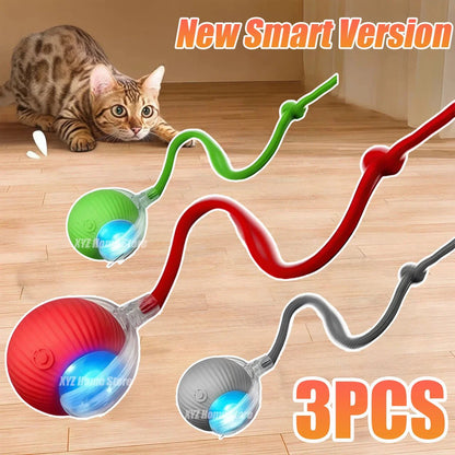 Smart Interactive Cat Ball – Automatic Rolling Rechargeable Toy