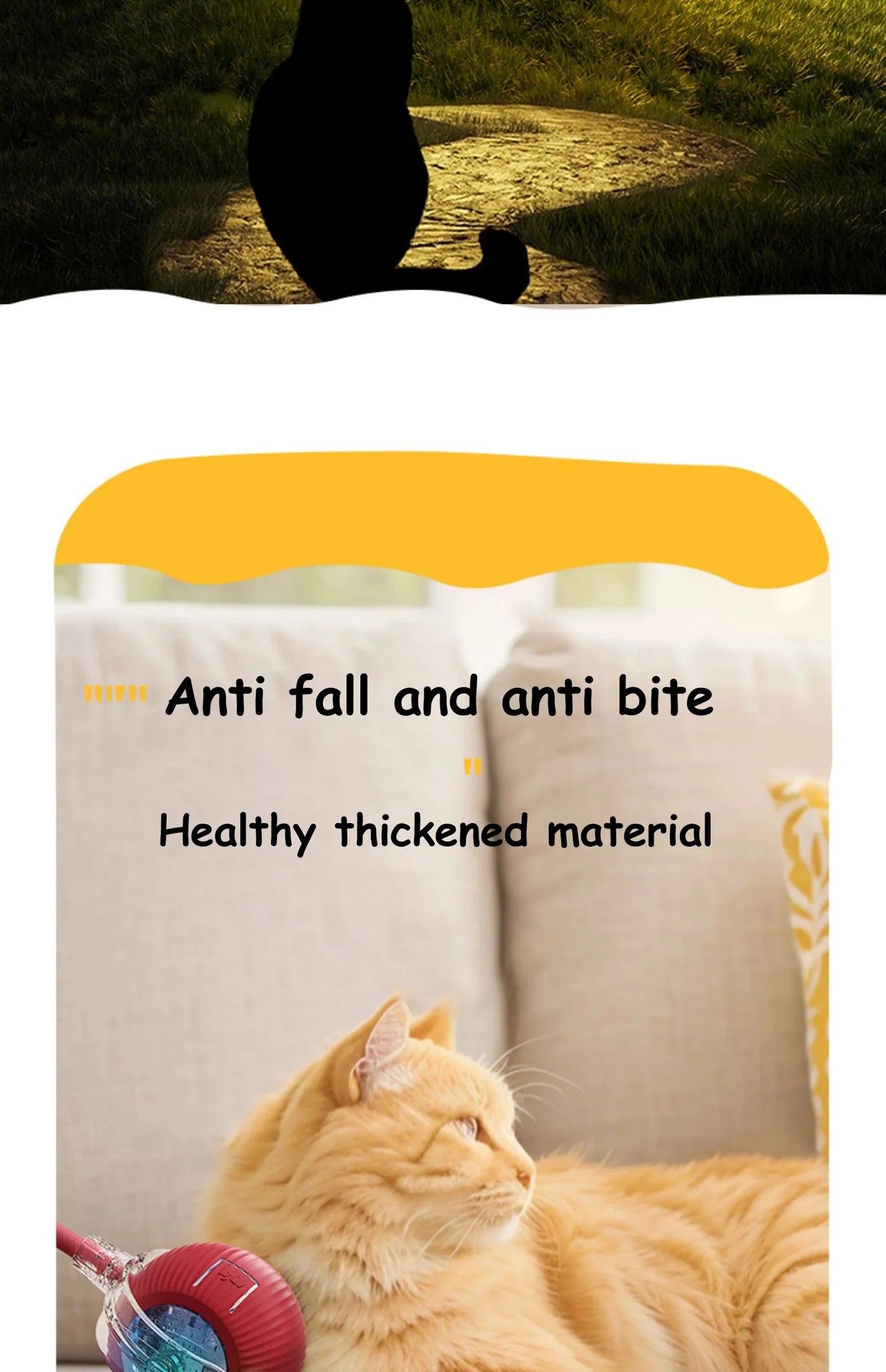 Smart Interactive Cat Ball – Automatic Rolling Rechargeable Toy