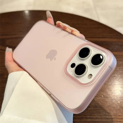 Soft Matte Candy Transparent Phone Case | Shockproof Silicone Bumper Cover for iPhone 11 to 16 Series