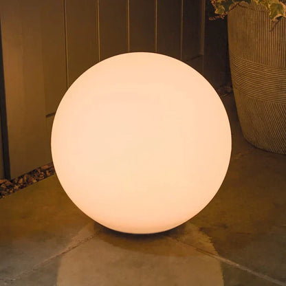 Modern PE Globe Outdoor Garden Light | Rechargeable 16 Color LED Outdoor Lamp
