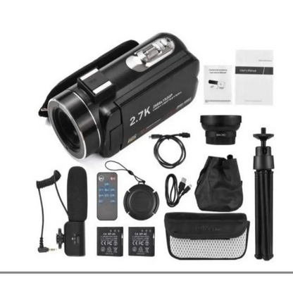 Standard Black English 2.7K HD Digital Camcorder DV06S