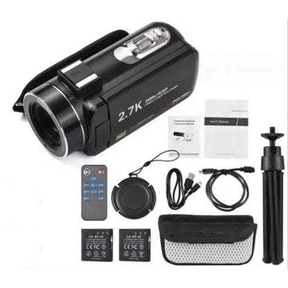 Standard Black English 2.7K HD Digital Camcorder DV06S
