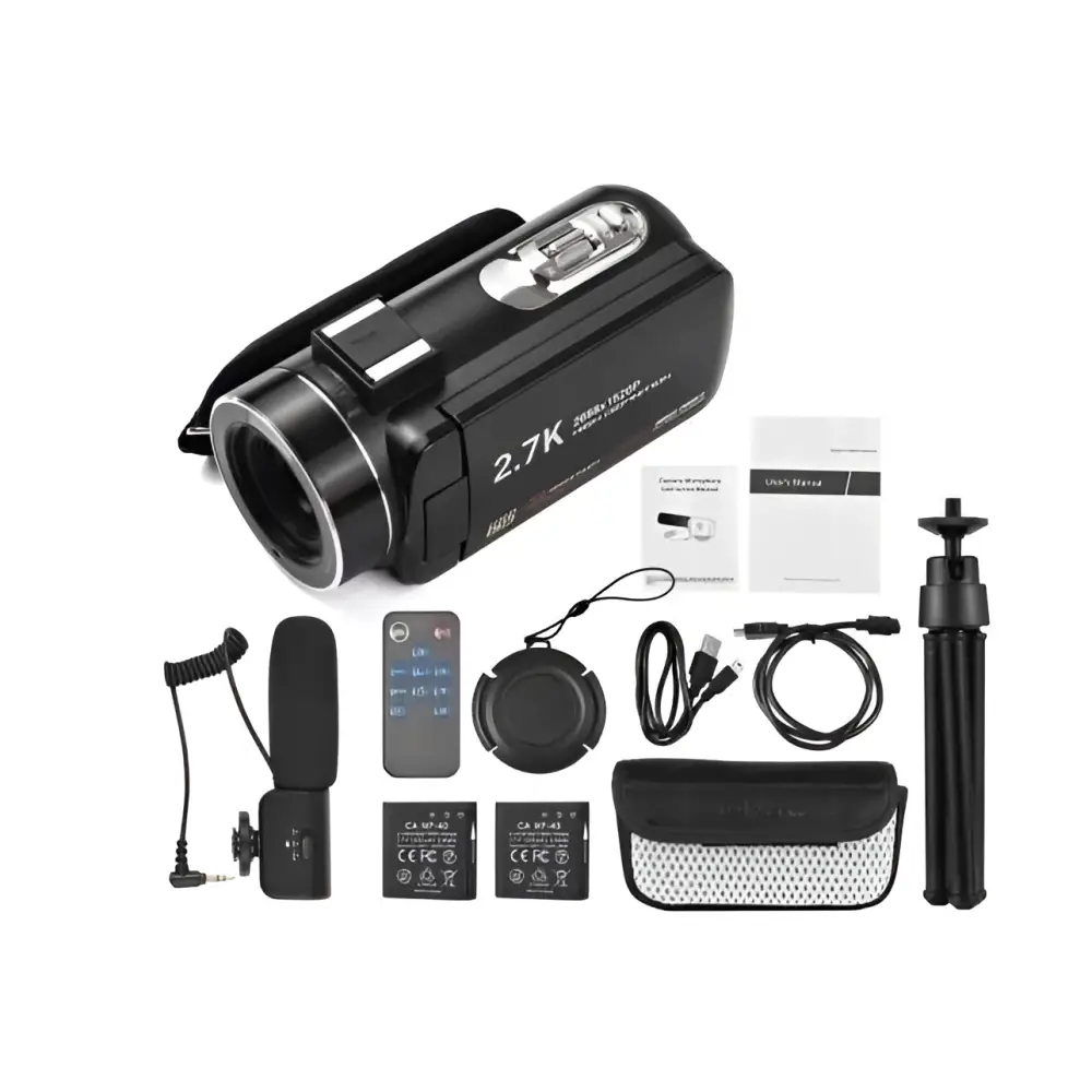 Standard Black English 2.7K HD Digital Camcorder DV06S