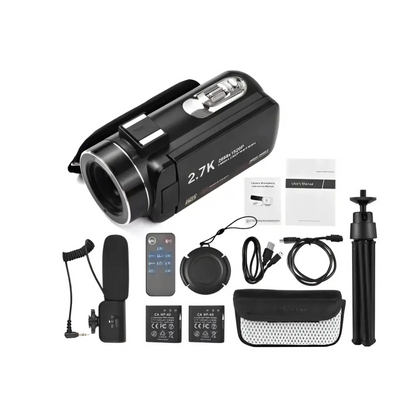 Standard Black English 2.7K HD Digital Camcorder DV06S