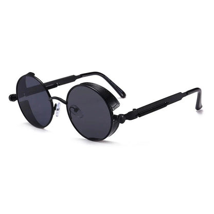 Steampunk Round Sunglasses | Vintage Gothic UV Protection Shades