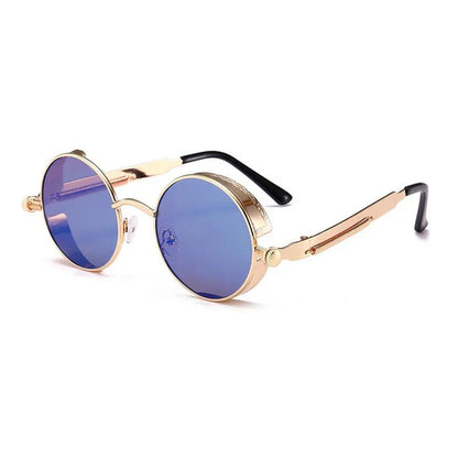Steampunk Round Sunglasses | Vintage Gothic UV Protection Shades