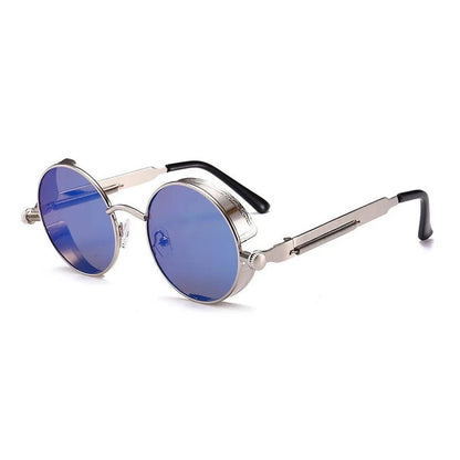 Steampunk Round Sunglasses | Vintage Gothic UV Protection Shades