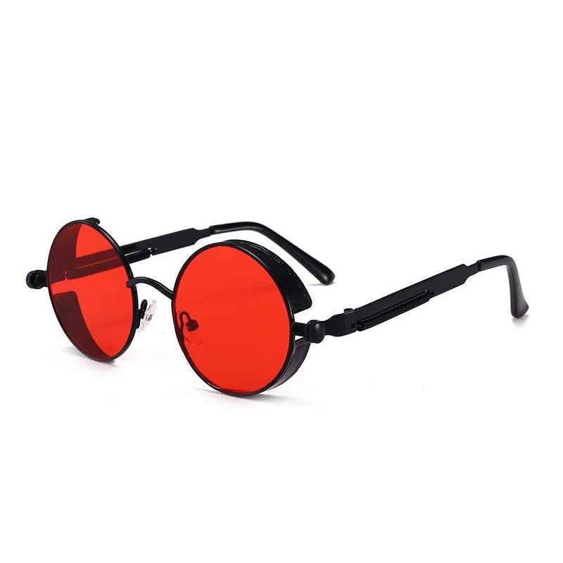 Steampunk Round Sunglasses | Vintage Gothic UV Protection Shades