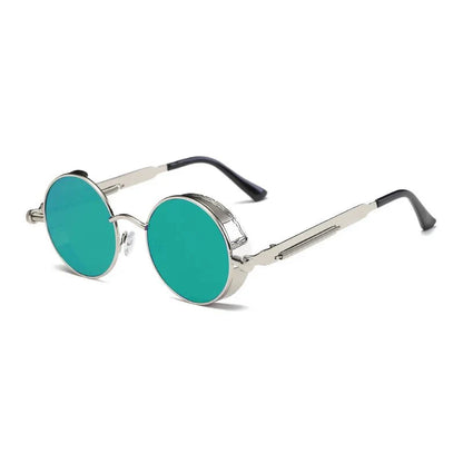 Steampunk Round Sunglasses | Vintage Gothic UV Protection Shades