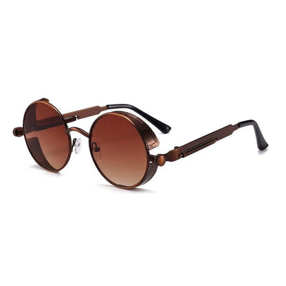 Steampunk Round Sunglasses | Vintage Gothic UV Protection Shades