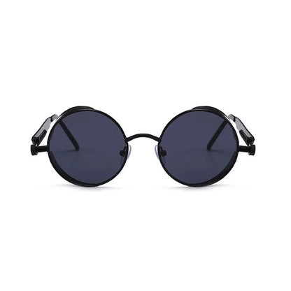 Steampunk Round Sunglasses | Vintage Gothic UV Protection Shades