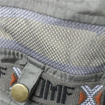 Summer Men Bucket Hat | Outdoor UV Protection Wide Brim Safari Cap