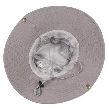 Summer Men Bucket Hat | Outdoor UV Protection Wide Brim Safari Cap