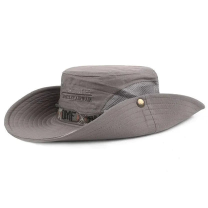 Summer Men Bucket Hat | Outdoor UV Protection Wide Brim Safari Cap