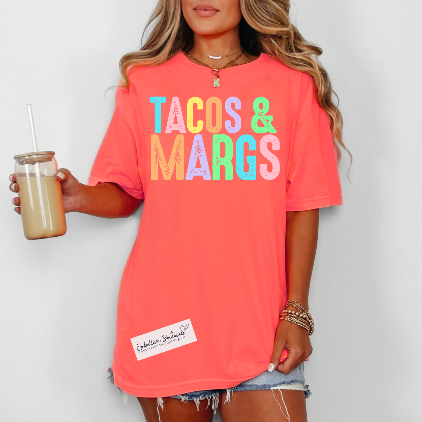 Tacos and Margs - short sleeve tee shirt