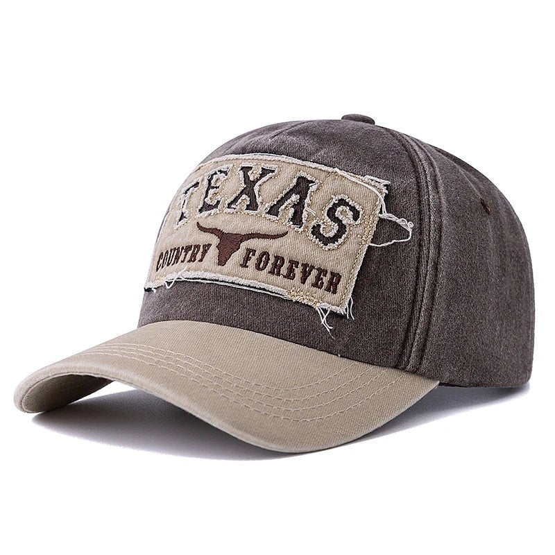 Texas Letter Embroidered Baseball Cap | Vintage Unisex Dad Hat