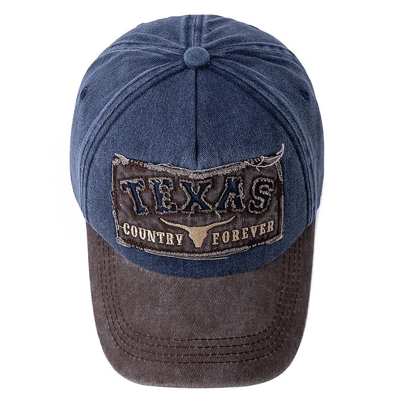 Texas Letter Embroidered Baseball Cap | Vintage Unisex Dad Hat