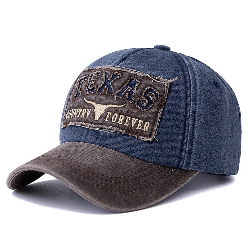 Texas Letter Embroidered Baseball Cap | Vintage Unisex Dad Hat