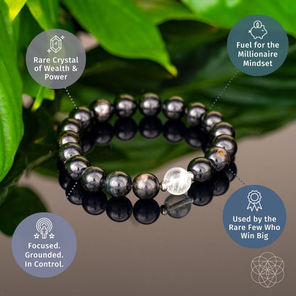 Le bracelet de manifestation millionnaire en hypersthène
