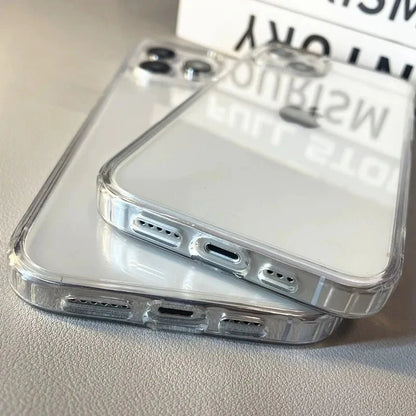Clear Acrylic Phone Case | Shockproof Protective Cover for iPhone
