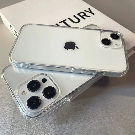 Funda Transparente Acrílica para Teléfono | Carcasa Protectora Antigolpes para iPhone