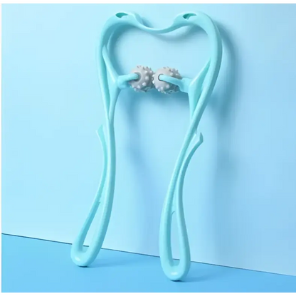 Turquoise Six Wheel Neck Massager Massage Relieve Tool