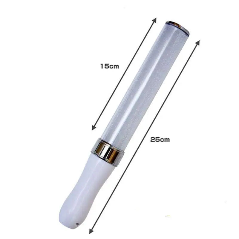 Dos varitas luminosas LED blancas con correas para la muñeca