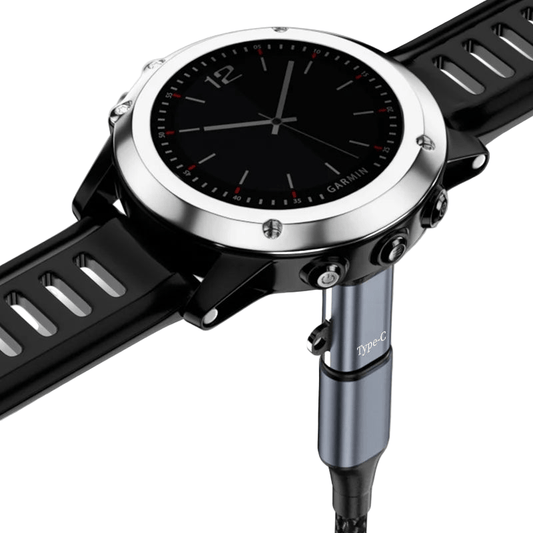 Câble de charge USB-C vers montre Garmin | Chargeur rapide 1 m pour Fenix, Venu, Forerunner