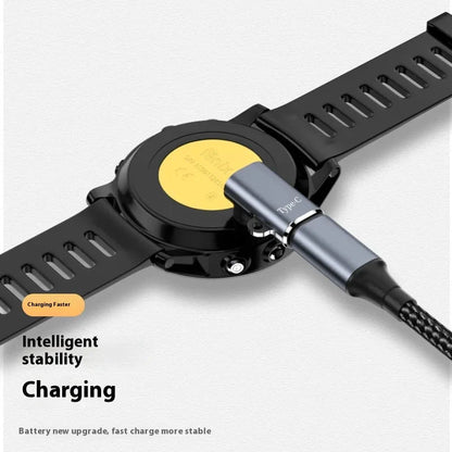 Câble de charge USB-C vers montre Garmin | Chargeur rapide 1 m pour Fenix, Venu, Forerunner