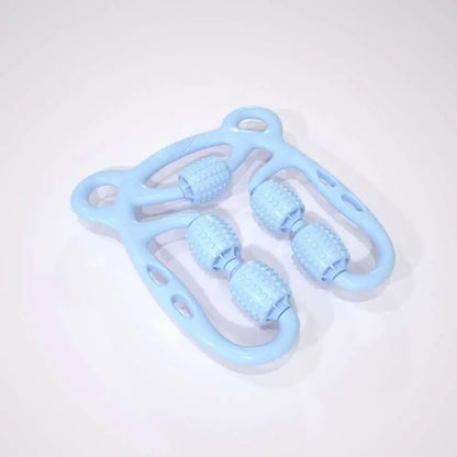 U Shape Trigger Point Massage Roller 4 Wheels
