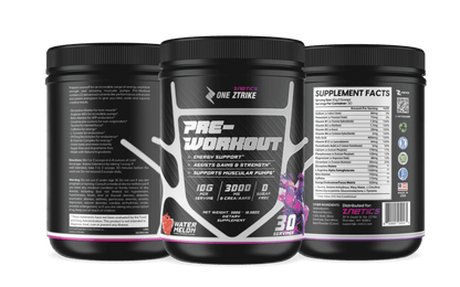 Ultra Concentrate Pre-Workout Watermelon | High Stimulant Energy & Focus | ONE ZTRIKE by ZNETICS