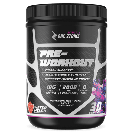 Ultra Concentrate Pre-Workout Watermelon | High Stimulant Energy & Focus | ONE ZTRIKE by ZNETICS