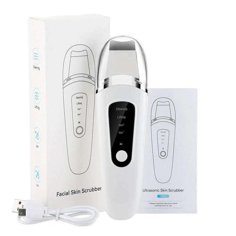 Ultrasonic Facial Skin Scrubber Deep Cleansing Tool