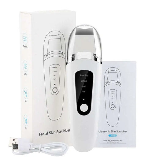 Ultrasonic Facial Skin Scrubber Deep Cleansing Tool
