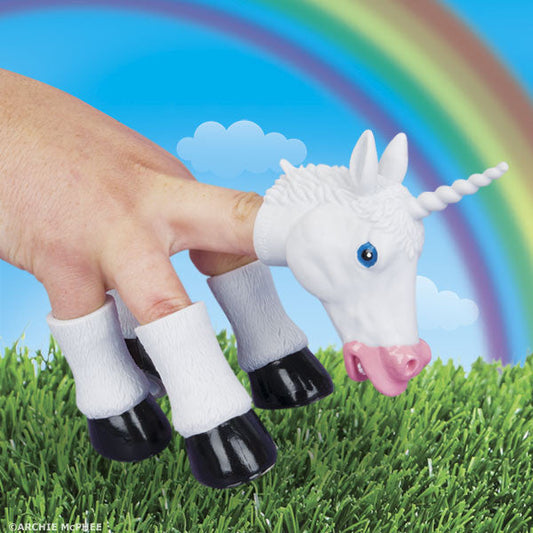 Finger Puppet Set: Unicorn and Pegasus