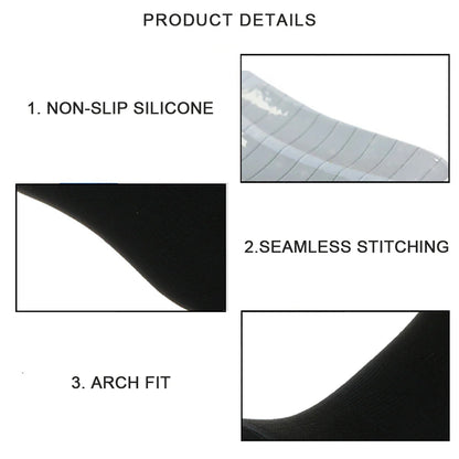 Unisex Anti-Slip Aero Cycling Socks – Silicone-Striped Knee-High Sports Socks