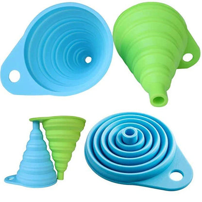 Entonnoir pliable universel en silicone