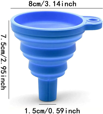 Entonnoir pliable universel en silicone