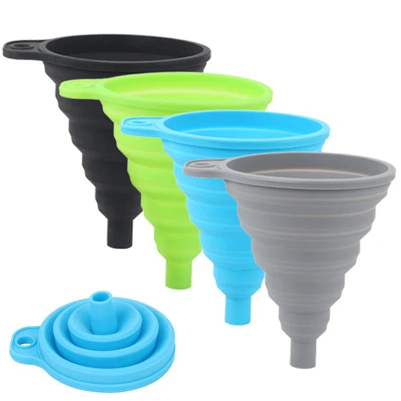 Entonnoir pliable universel en silicone