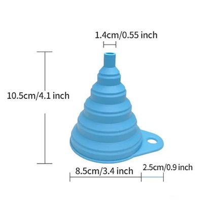 Entonnoir pliable universel en silicone