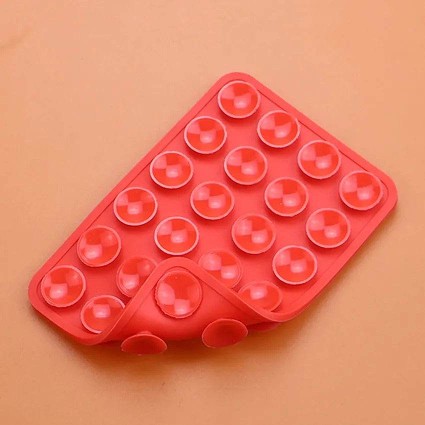 Double-Sided Silicone Phone Wall Mount – 2-Pack Suction Grip