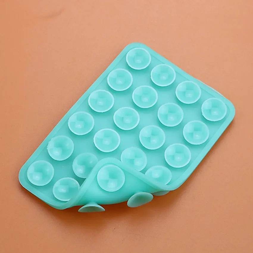 Double-Sided Silicone Phone Wall Mount – 2-Pack Suction Grip