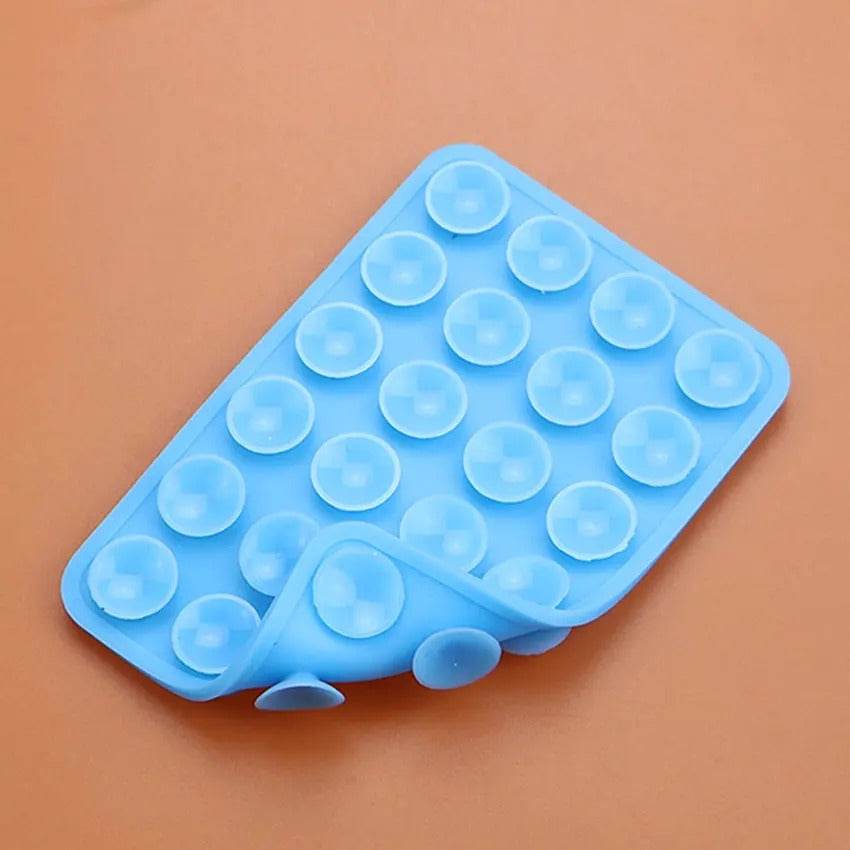 Double-Sided Silicone Phone Wall Mount – 2-Pack Suction Grip
