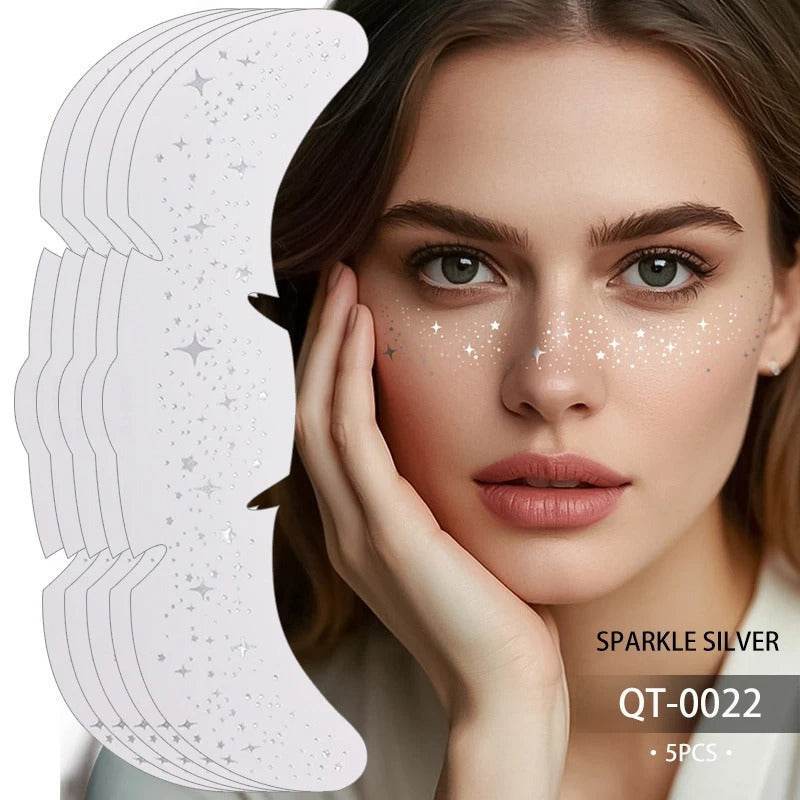 Glitter Freckle Patches – Sparkly Face Stickers for Instant Shimmer, Easy to Apply & Remove