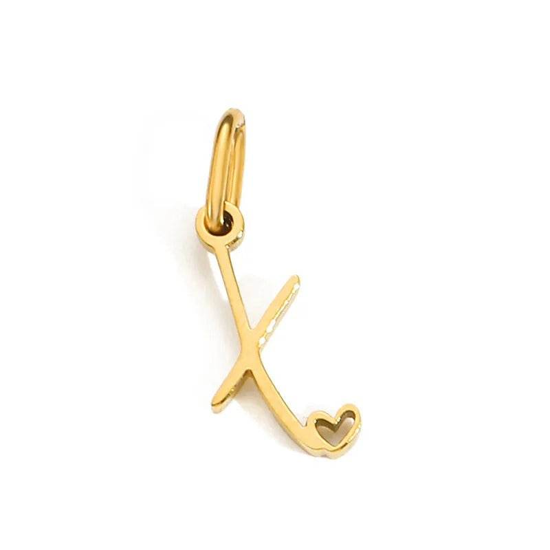 Gold Letter Pendant Necklace for Women – A-Z Alphabet Zircon Crystal Choker, Snake Chain Jewelry Gift